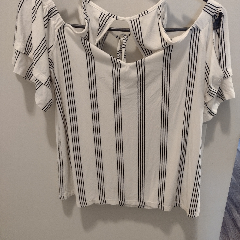AE Soft and Sexy Cold Shoulder Cutout Top